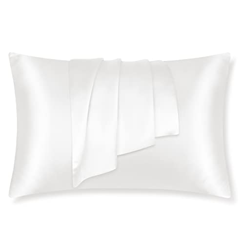 LULUSILK Ivory Silk Pillowcase for Hair and Skin, Mulberry...