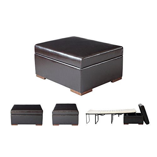 SpaceMaster iBed Convertible Ottoman with Fold Out Hideaway...