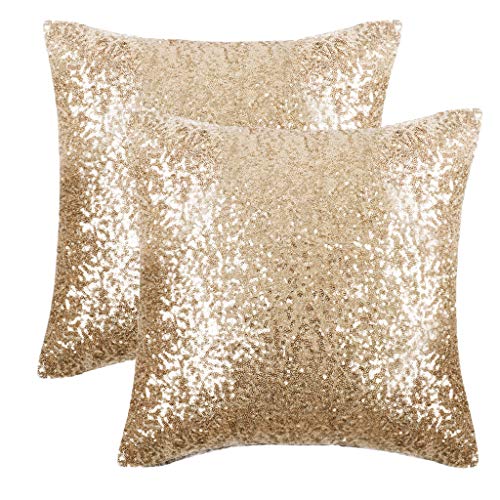 PONY DANCE Pillow Covers Decor - Shiny Sparkling Sequin...