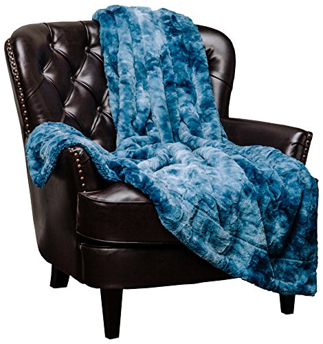 Chanasya Super Soft Fuzzy Faux Fur Throw Blankets - Fluffy Plush Lightweight Cozy Snuggly with Sherpa for...