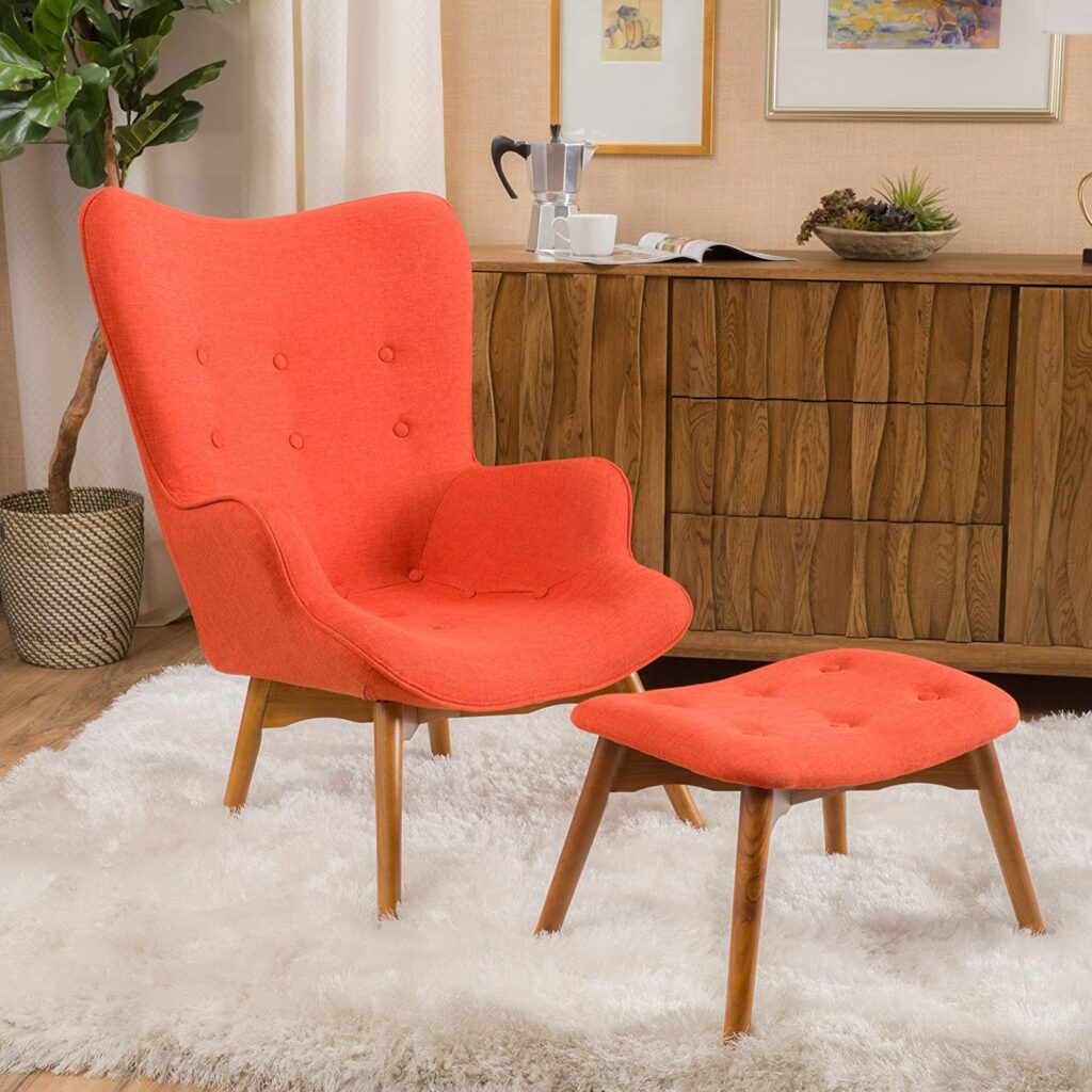 6 Gorgeous Modern Chair and Ottoman Set