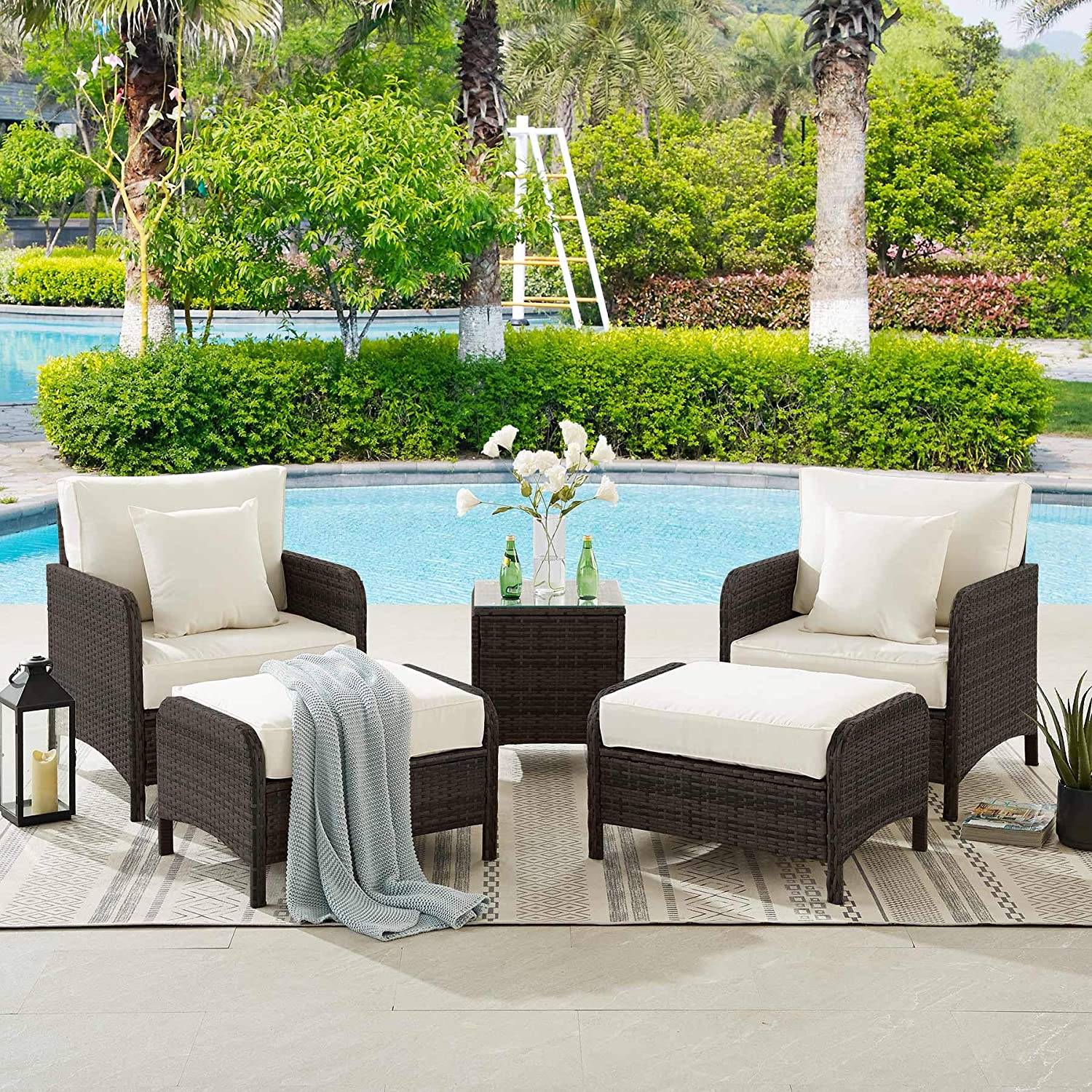 Category Chair Ottoman Sets Ottoman World   Patio 