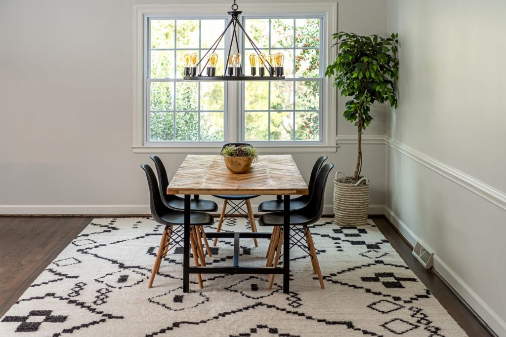 How Big Should Rug Be Under Dining Table