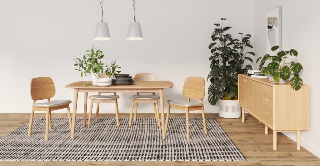 How to Choose the Right Size Rug for Your Dining Table